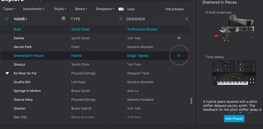 Feature Request] Create a Hybrid Presets Filter Switch Like the
