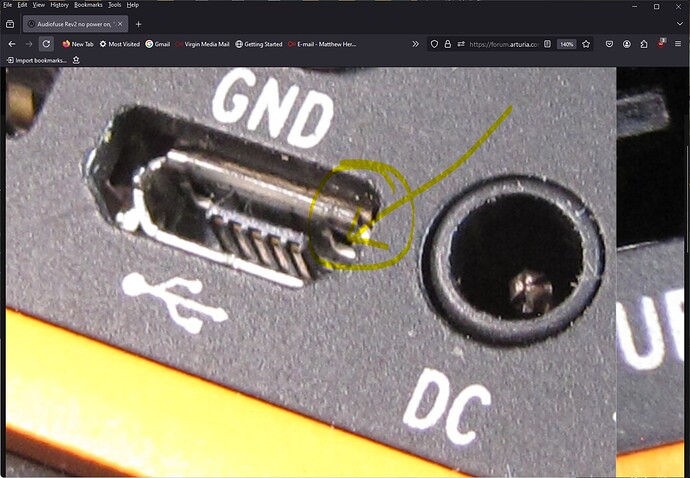 USB port damage