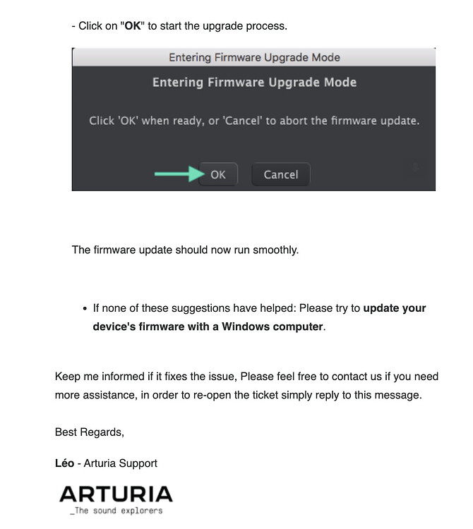 New MiniLab 3 is no longer working after firmware update to 1.1.1 ...