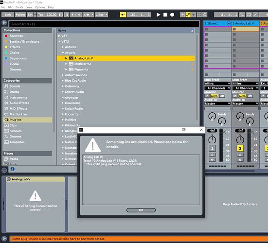 ALP VST3 Could not be opened