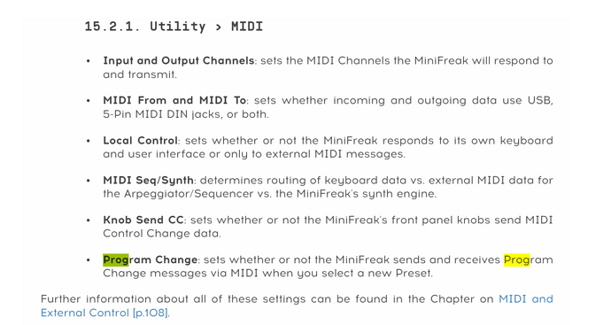 MF HW Prog change