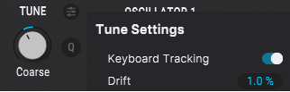 Tune Settings